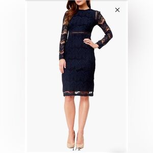 NWT Love x Design Lace Long Sleeve Midi Dress